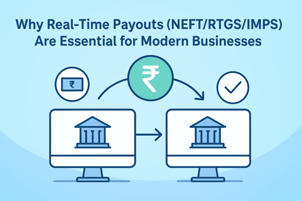 आधुनिक व्यवसायों के लिए रियल-टाइम पेआउट्स (NEFT/RTGS/IMPS/UPI) क्यों आवश्यक हैं